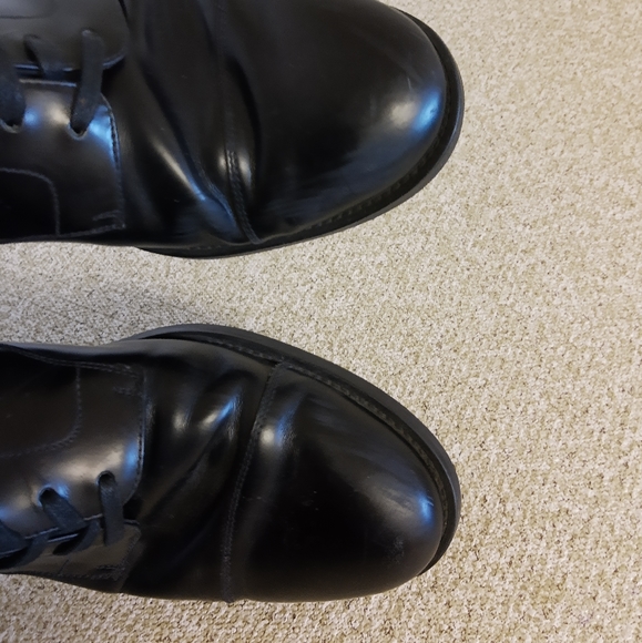 Prada Black Leather Oxford Shoes - Picture 3 of 7